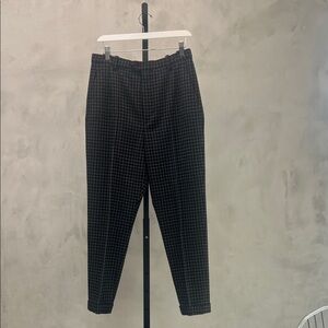 Women’s Black Checkered Pants